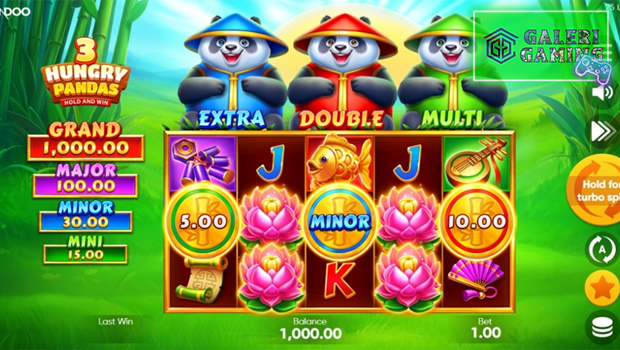Slot Online 3 Hungry Pandas lucu Menggemaskan
