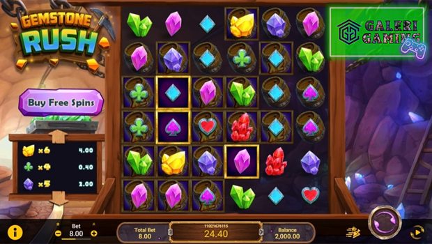 Gemstone Rush Eksklusif di Ruby8000 Slot!
